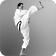 Image of a man doing an axe kick.